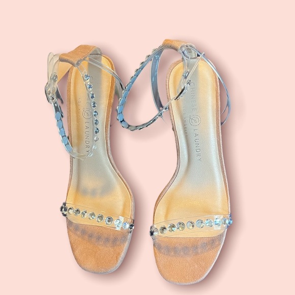 Chinese Laundry Tyler platform sandals with crystal accents CLEARANCE - Picture 3 of 8